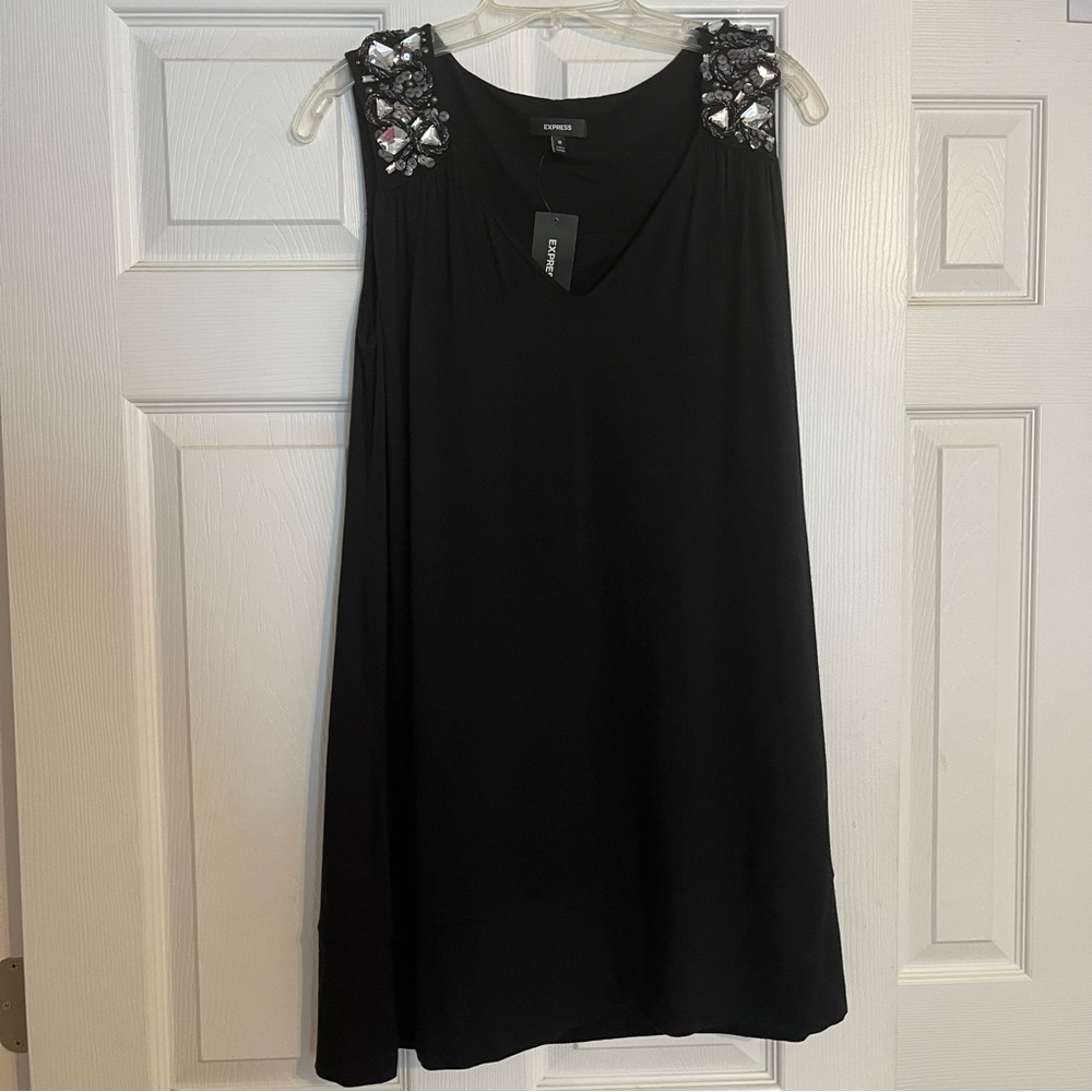 NWT Sz M Express Dress/Tunic with Bead Detail